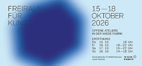 Offene Ateliers Herbst 2026 Invitation flyer Wiede Fabrik October 2026